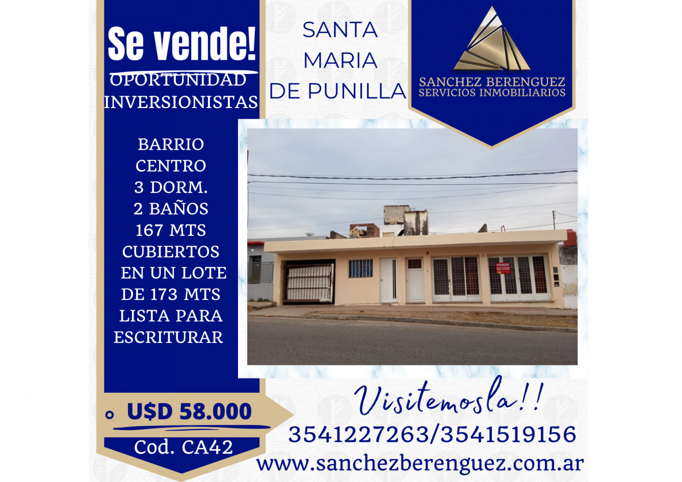 OPORTUNIDAD INVERSIONISTA CA42