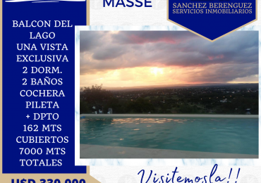 EXCLUSIVO CHALET EN VENTA, BALCON DEL LAGO. BIALET MASSE,  CA01