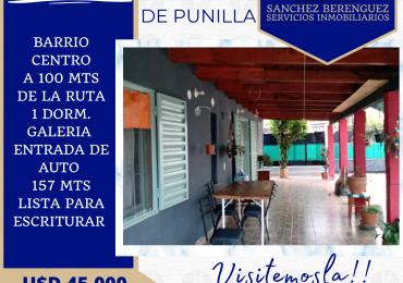 PRECIOSA CASA EN EL CENTRO DE SANTA MARIA DE PUNILLA A TAN SOLO UNA CUADRA DE LA RUTA 38. CA53 